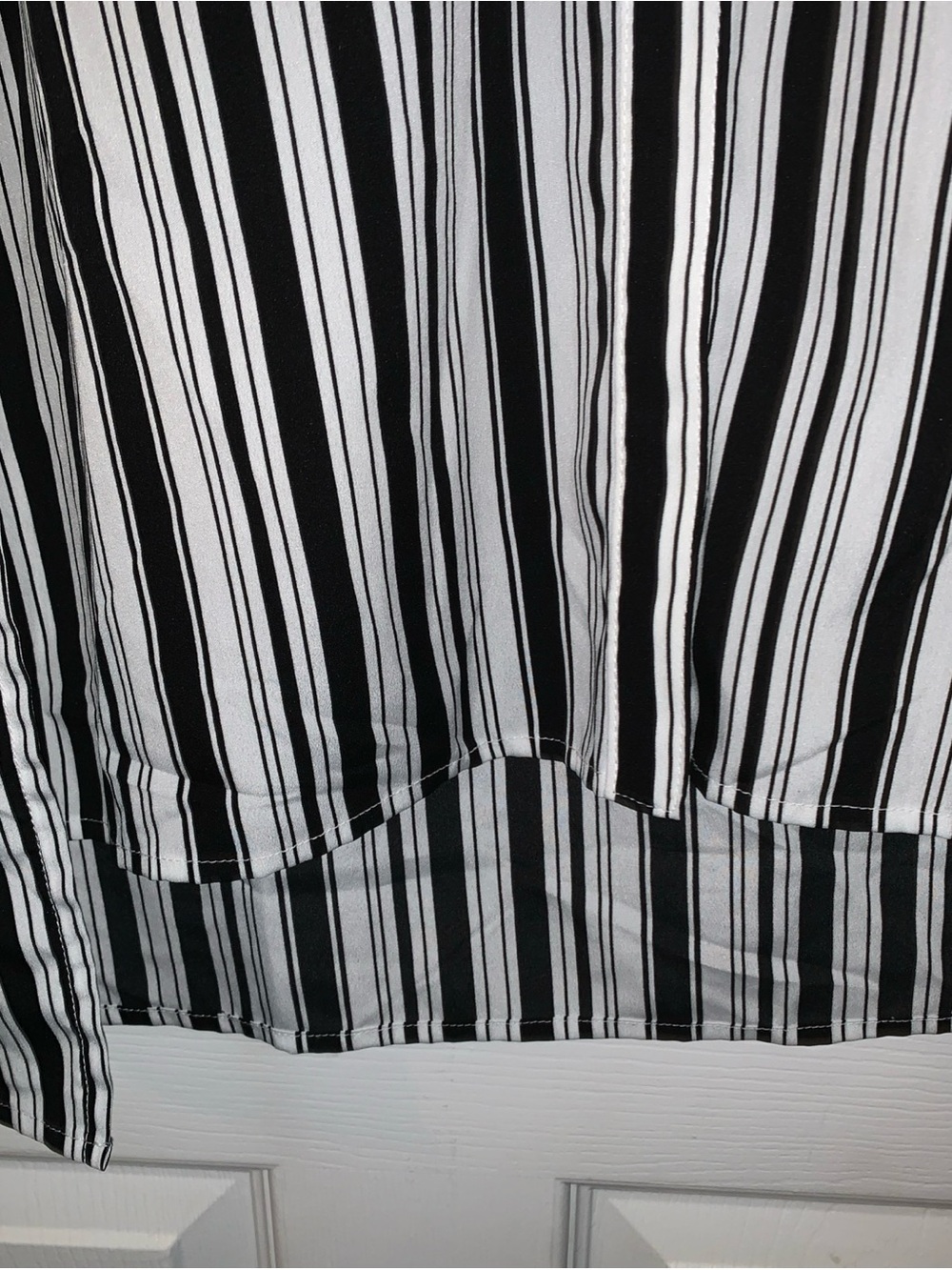White House Black Market Sleeveless Striped Shirt Dress Size M - Picture 6 of 7